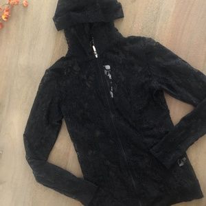 NWT Anatomie Black Lace Bette Hoodie -V9